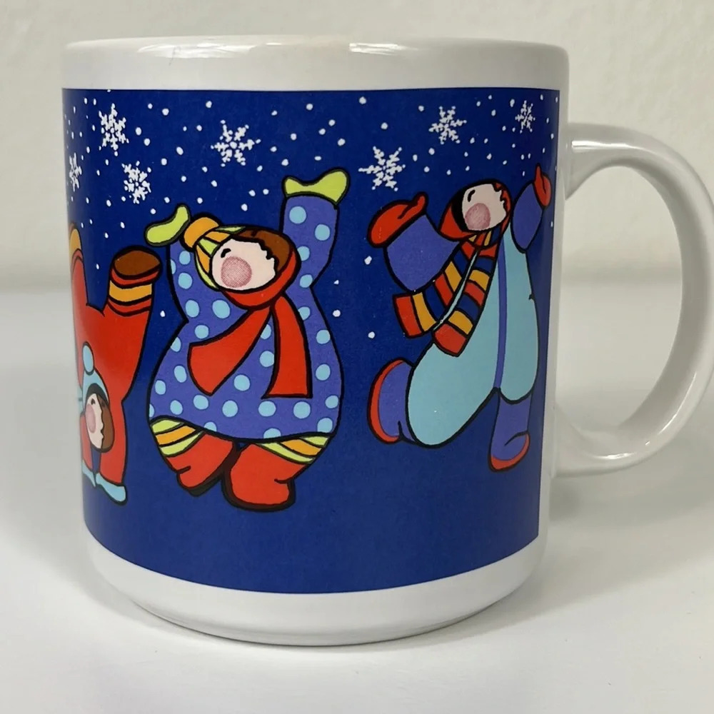 Artic Circle Enterprises Coffee Cup Anchorage Alaska Barbara Lavallee Snow Scene - Picture 3 of 9